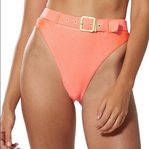 NEW Dolce Vita High-Waist Buckle Bikini Bottom Large